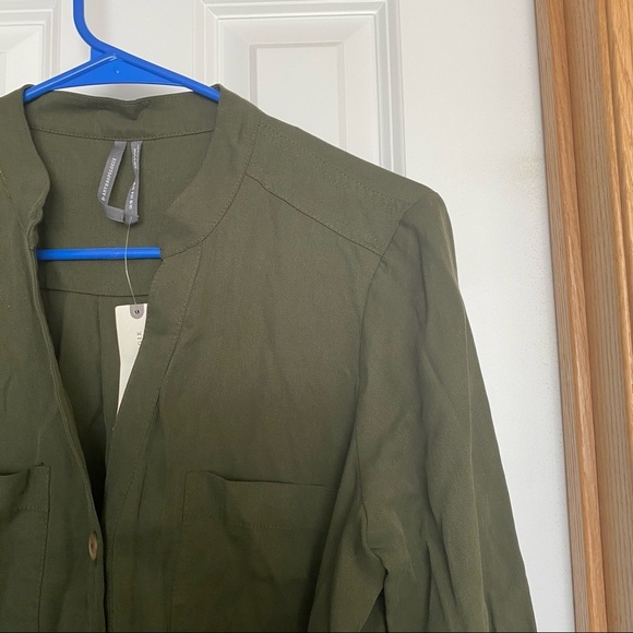 Anthropologie Preston Utility Army Green Jumpsuit Size 6 - Picture 3 of 12